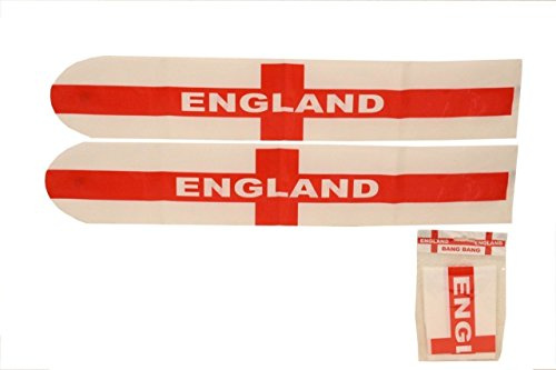 Toyland® Pack Of 12 (6 Packs Of 2) - Inflatable England Bang Bang Sticks - Euros & World Cup - England Party Decorations