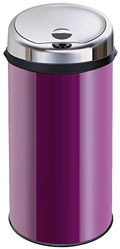 InMotion 42L White Stainless Steel Auto Automatic Sensor Kitchen Waste Dust Bin