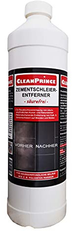 Cleanprince sans Acide Dissolvant Ciment 1000 ML Voile de Nettoyage Construction Mortier Chantier Nettoyeur Dépôts Saleté Maisons Carrelage Carreleur Säureempfindlichen Wandbeläge Plaques Revêtements