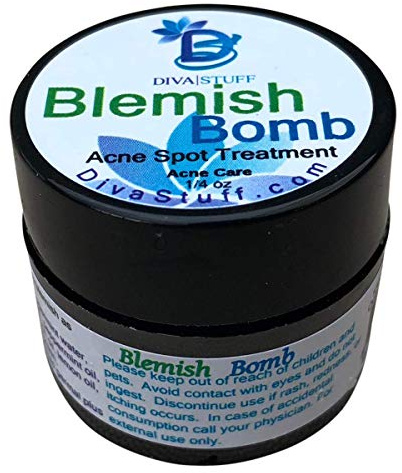 Diva Stuff Best Blemish Bomb Spot Treatment, Anti-acne spot treatment cream for Men and Women, 1/4 oz (Made in the USA)