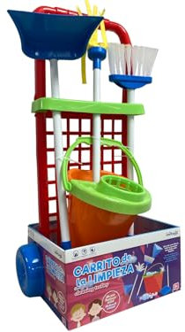 IMITOYS Carrito Limpieza con Accesorios 56x24x19cm