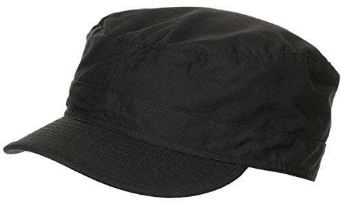 MFH BDU Ripstop Feldmütze Schwarz Größe L