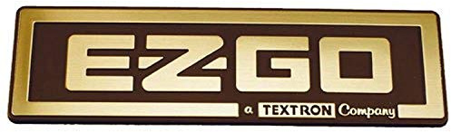 EZGO 71037G02 Gold Nameplate EZGO/A Textron Company