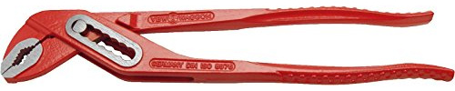 VBW Wasserpumpenzange 966 | Länge 230 mm, 7x verstellbar, selbstklemmend, kraftsparend & abrutschsicher, max. Öffnung: 33 mm | Made in Germany