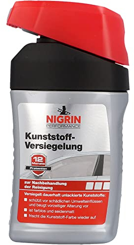 NIGRIN Performance Kunststoff Tiefenversiegelung, für unlackierte Kunststoffe, versieglt dauerhaft, 300 ml