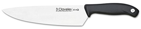3Claveles Evo - Cuchillo para cocinero, 20 cm, 8 pulgadas