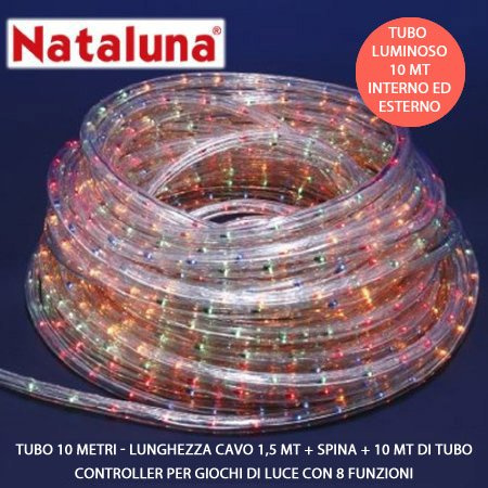 TUBO LUMINOSO 10 METRI MULTICOLOR