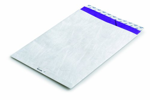 Bong Versandtasche Tyvek C4, 229x324 mm, mit Fenster, mit Haftklebung und Abdecksstreifen, weiß 55 g/qm, reißfest und wasserabweisend, 5 Kleinpacks á 20 Stück