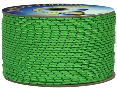 Corderie Italiane 006038726 Cordino Colorato Hobby Fantasy, Verde Flu, 3 mm, 40 mt