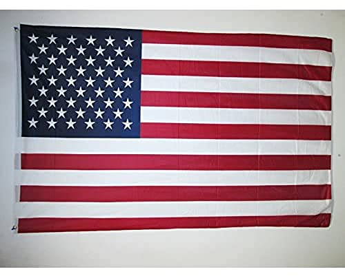 AZ FLAG Drapeau Etats-Unis 150x90 cm Américain Maille Bloquée 2 Œillets | Usage extérieur Drapeau décoratif United States of America USA coutures doubles et bords renforcés avec œillets métalliques