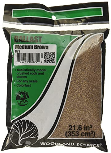 Woodland Scenics Ballast Moyen Marron 45,7 à 25,2 cm