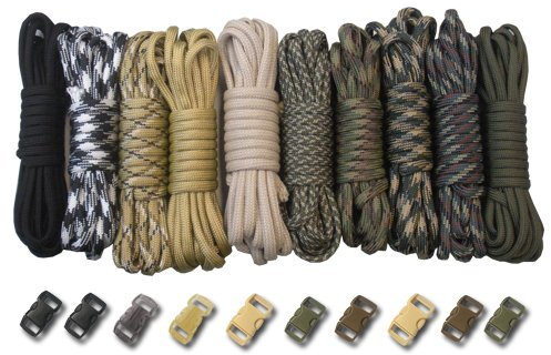 PARACORD PLANET Survival & Notfall-Armband Kits (Cobra Braid Anleitung im Lieferumfang enthalten) einzigartige Kits, Survival
