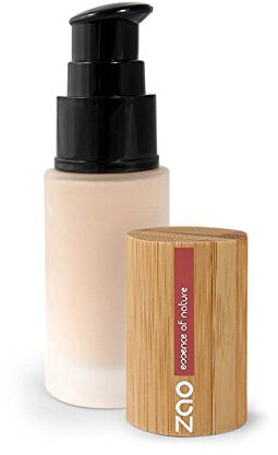 ZAO Silk Foundation 711 sehr hell-beige sand im Pumpspender, Flüssig-Makeup mit Bambus (bio, vegan) 101711P