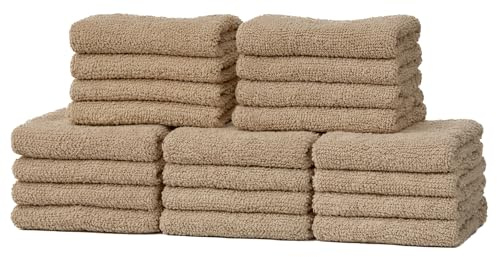 Adore Home 20 Latte Cotton face cloths Flannels 30cm x 30cm