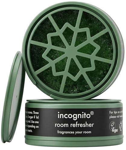 Incognito Mosquito Repellent Room Refresher Natural DEET Free 40g | Natural citrus room freshener and insect repellent for indoor or outdoor use; purifies the air and lasts for up to 6 weeks.