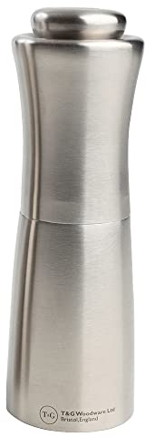 T&G CrushGrind Apollo Stainless Steel Salt Mill, 15 cm 11716