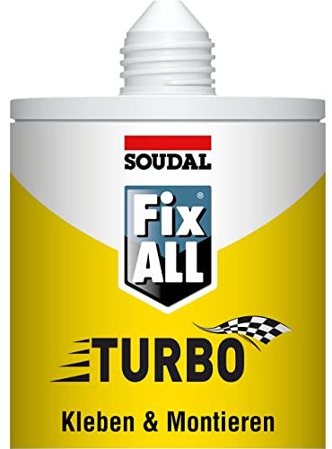 Soudal Fix All Turbo, Universalkleber, 430 g, weiß, mit Clipdüse