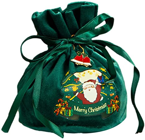 4 Stücke Weihnachten Säckchen Nikolaussäckchen Geschenksäckchen Schmuckbeutel Geschenkbeutel Mit Kordelzug Süßigkeiten Beutel Zum Befüllen Weihnachtsgeschenkbeutel Aus Samt Für Süßigkeiten, Snacks