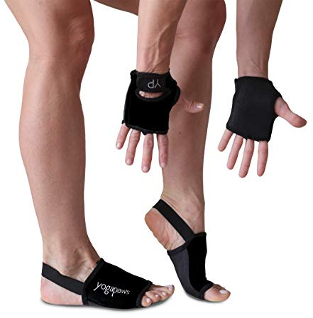 YogaPaws SkinThin - Guanti da yoga antiscivolo e calzini da yoga per donne e uomini, per yoga, hot yoga, crossfit, ciclismo e mani e piedi sudati