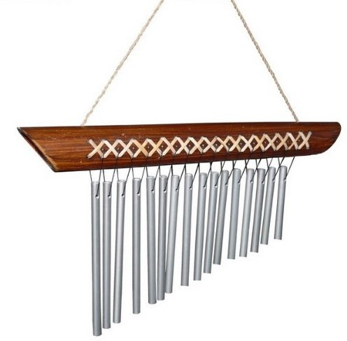 Ljudspel metall bambu vindspel Feng Shui Klang2