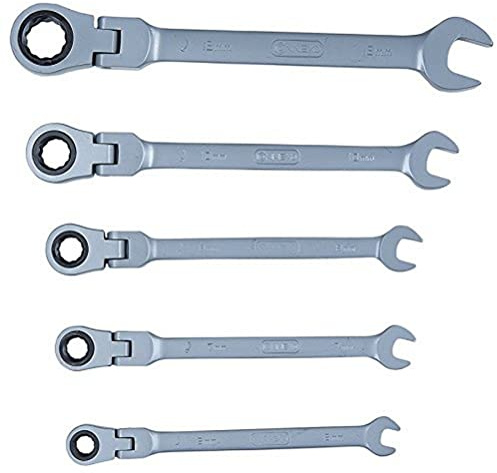 Connex COXB541900 Clé à fourche à cliquet articulé 5 pièces