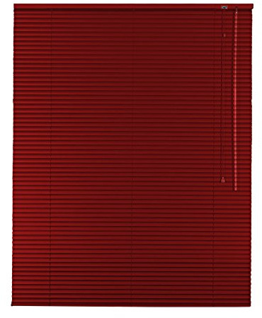 Easy-Shadow Hochwertige Alu-Aluminium Jalousie Rollo Jalousette 70 x 200 cm / 70x200 cm in Farbe rot - Bedienseite rechts/Maßanfertigung