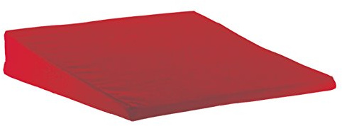 Kinder-Keilkissen 30cm x 30cm x 5cm aus 100% Baumwollbezug - Farbe: rot