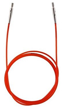 KnitPro Seile neu (farbig/Color) für Nadelspitzen, Endkappen + Schlüssel (76 cm Seillänge für eine Gesamtlänge von 100 cm)