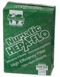 Numatic Replacement Bags Hepa-Flo for Vacuum Cleaners Henry and James Ref NVM1C [Pack 10]