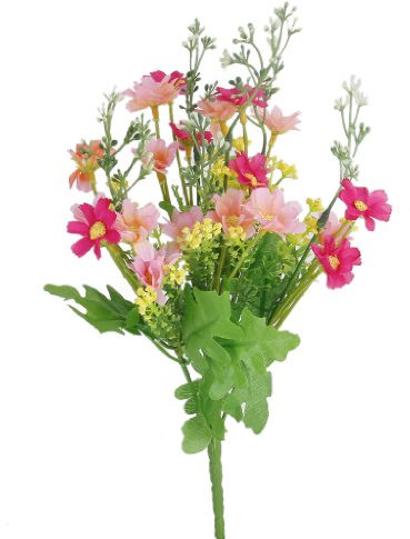 Cutefly Blumenstrauß aus 10 Calla-Lilien, Kunstblumen, für Hochzeit, Party, Heimdeko, aus Latex, fühlt Sich echt an Rose red and Pink