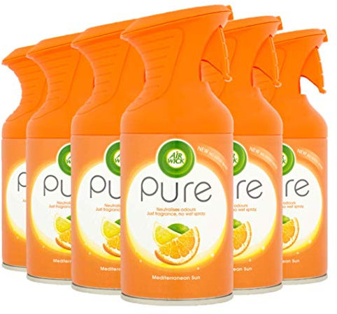 Air Wick |Mediterranean Sun| Pure Air Freshener| 250 ml |Pack of 6
