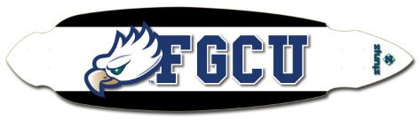 ztuntz skateboards Florida Gulf Coast University Pintail Longboard Deck, 24,9 x 94,4 cm WB, Blau/Weiß/Schwarz