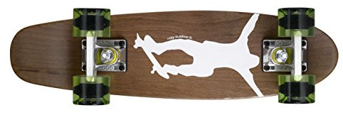 Ridge Erwachsene Maple Holz Mini Cruiser Number Two Skateboard, Clear Green, MPB-22-NR2