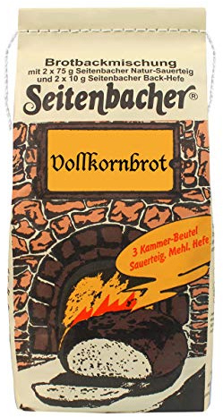 Seitenbacher Vollkornbrot Backmischung I Einfach I Vollkorn I ohne Zusätze I 6er Pack (6 x 885 g)