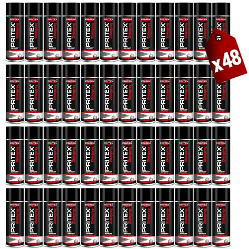 PRITEX Zinkspray Dunkel 48x 400ml, Rostschutz Grundierung bis +500°C