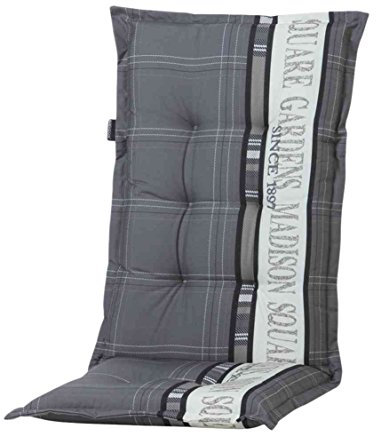 Madison 7PHOSA056 Madison Garden Auflage zu Klappsessel 50% Baumwolle 50% Polyester, 1 Stück (1er Pack), Grau