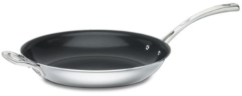 Cuisinart FCT22-30HNS French Classic Tri-Ply Stainless 12-Inch Nonstick Skillet with Helper Handle
