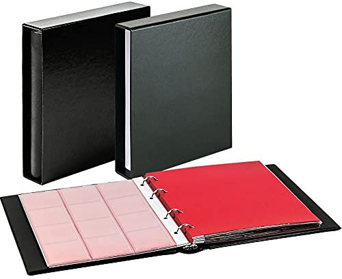 LINDNER Das Original Set: Karat-Münzalbum Classic mit Schutzkassette, schwarz
