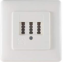 Shiverpeaks BS74051 Basic-S TAE Anschlussdose-Unterputz weiß