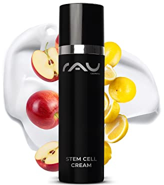 RAU Cosmetics Stem Cell Anti-Aging Tagescreme 50 ml - Vegane Gesichtspflege mit Hyaluronsäure, Argireline & Dreifach-Stammzellenkomplex - Feuchtigkeitscreme gegen Falten für reife & trockene Haut