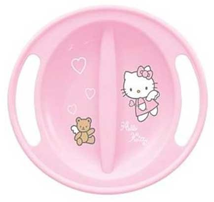 Hello Kitty Microwave Safe Pink Baby Feeding Plate