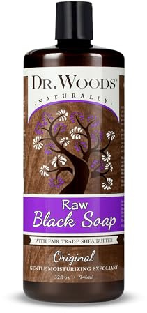 DR. WOODS - Raw Liquid Black Soap Original - 32 fl. oz. (946 ml)
