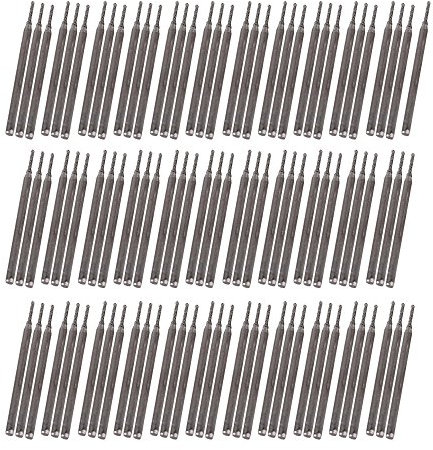 CNBTR 1mm Bijoux Gravure Forage Outils Gemmes Diamant Scell¨¦ Trou Forage Bits Argent Lot de 100