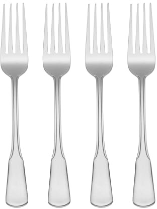 Oneida Flatware Colonial Boston Dinner Forks, Set of 4,Silver