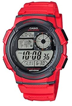 Reloj Hombre Casio WORLD TIME ILLUMINATOR Rojo (Ø 43 mm)