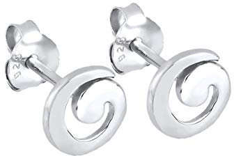 Elli Ohrringe Damen Ohrstecker Spirale Motiv Verspielt in 925 Sterling Silber