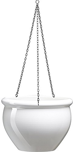 Poetic 512667 Siena Nobile - Vaso Da Appendere, 7 L, Colore: Bianco Perla
