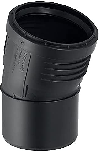 Geberit 390220141 Bogen Silent-PP mit Muffe, 15 Grad DN 50