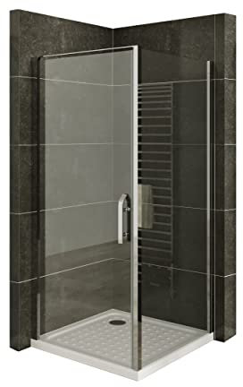 i-flair Duschkabine NICOLE mit Fronteinstieg 100x70x195 cm - Tür: 100 cm Eckduschkabine aus 8mm durchsichtigem Nano ESG Sicherheitsglas - LINKS UND RECHTS MONTIERBAR! - DK668