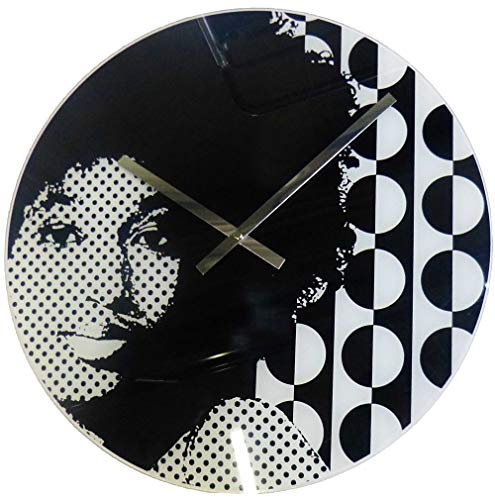 DESIGN-WANDUHR Balance 8074 Siexties SCHWARZ WEISS UHR BAHNHOFSUHR KÜCHENUHR Ø 43 cm